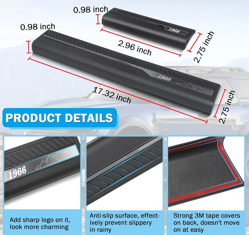 Set of 4 Door Sill Guards for Ford Bronco (2021–2024)