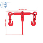 Set of 4 Ratchet Chain Load Binders for Tie Down Rigging