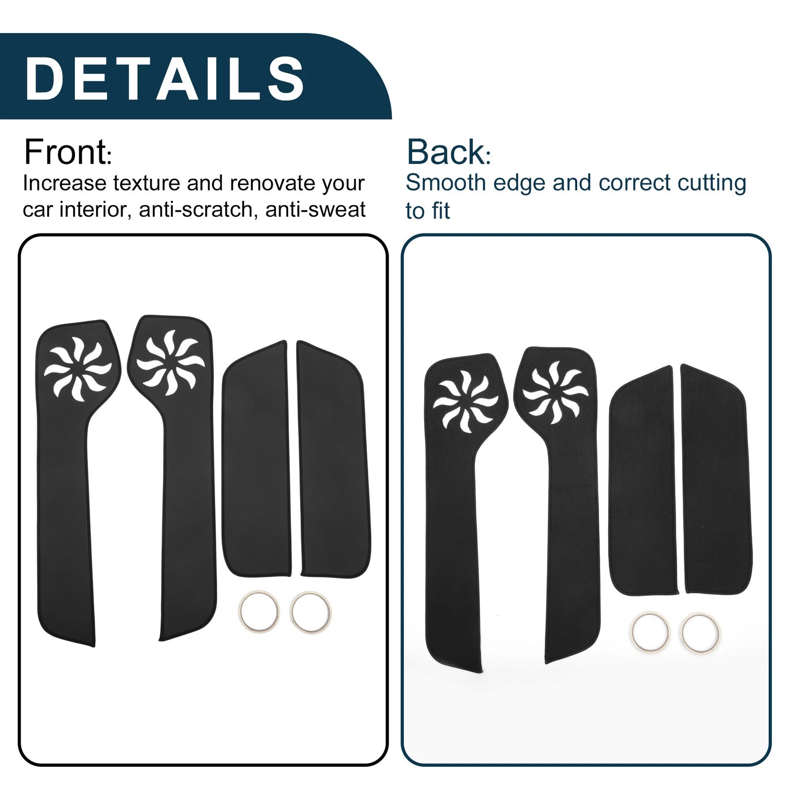 Set of 1 Car Door Anti Kick Pad Protector for Volkswagen Jetta (2005–2012)