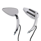 Chrome LED Turn Signal Mirrors for Harley Sportster XL 1200 883 (1990–Up)