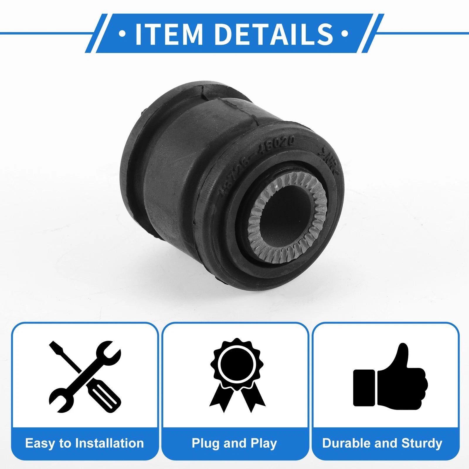 Rear Arm Knuckle Bushing for Toyota Camry Highlander, Lexus ES300/350 (2002–2020)