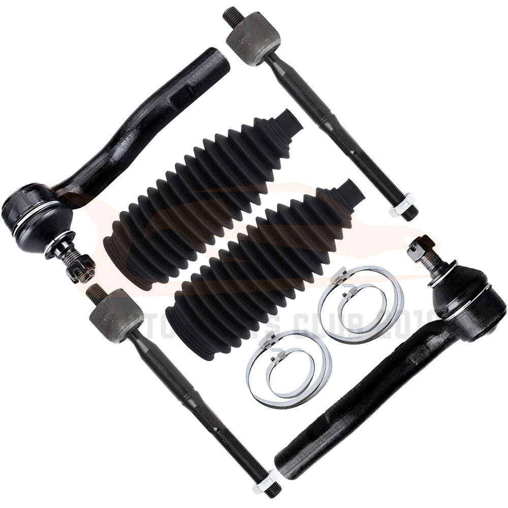 Set of 6 Steering Tie Rod Rack and Pinion Bellows for Lexus GS300 (1998–2005)