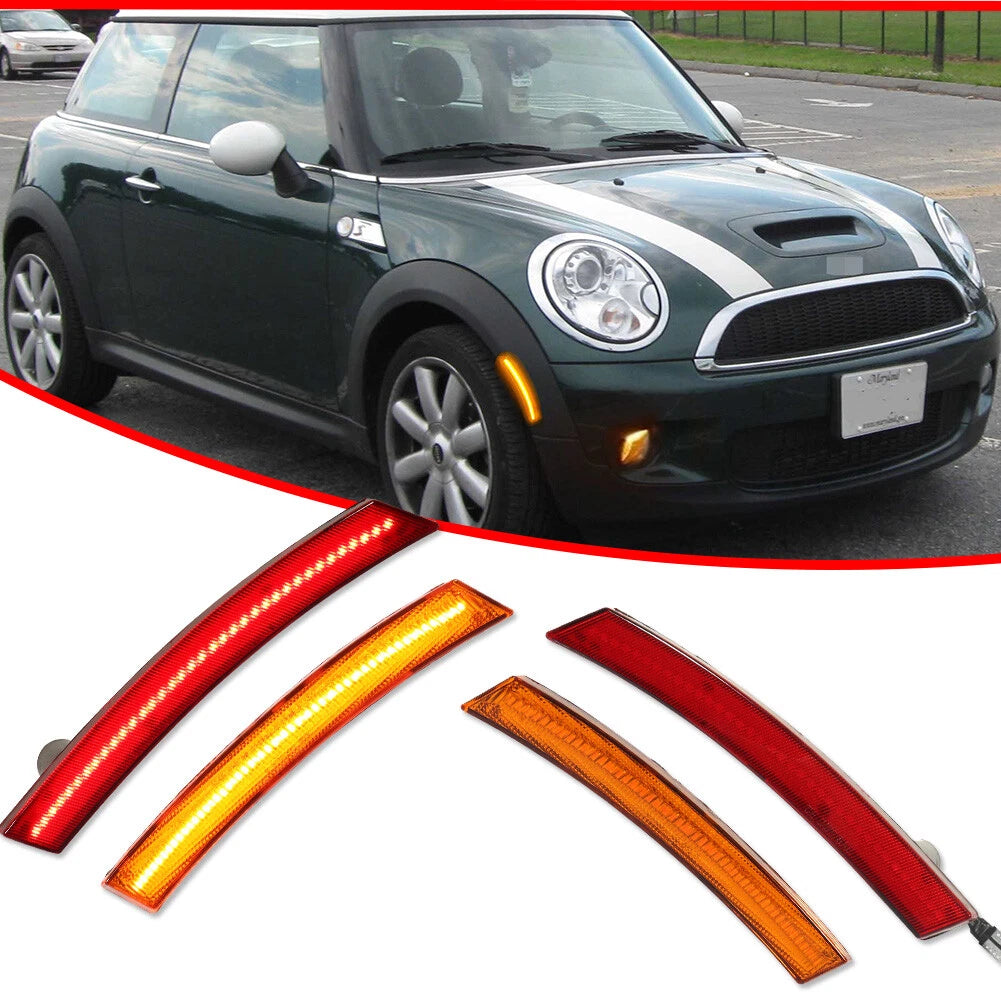 Front & Rear LED Side Marker Lamps for Mini Cooper (2002–2008)