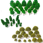 60pcs Trees for Multiple Models (Railroad, Train, Wargame, Diorama)