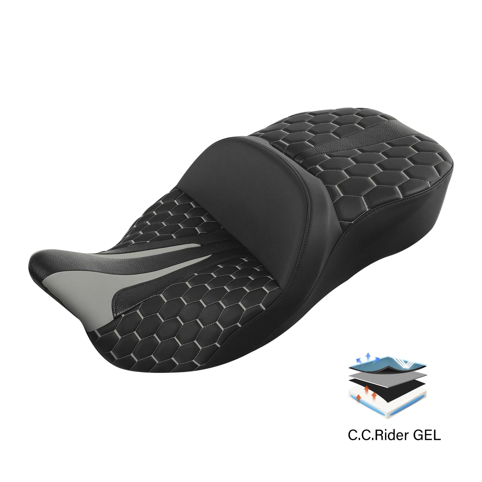 Gel Seat for Harley Electra Street Road Glide King (2009–2023)