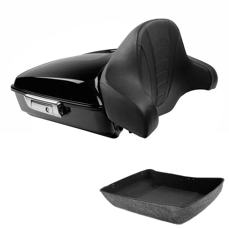 Chopped Trunk Luggage Backrest Pad for Harley Touring Street Glide (2014–2026)