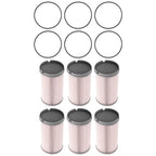 6Pack Fuel Filter Set for Peterbilt 320 365 367 Kenworth T880 (2010–2023) K37-1029 600500