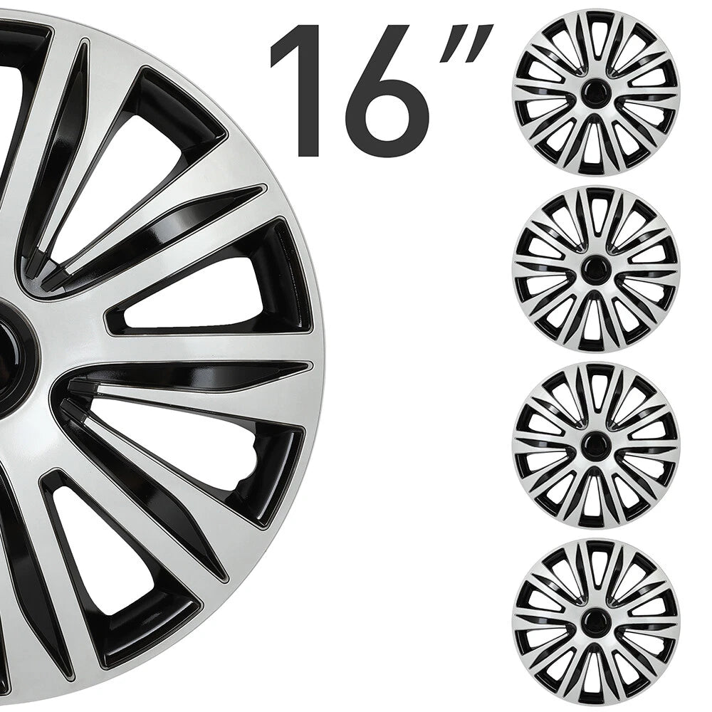 Set of 4 Wheel Hub Caps for All Makes Models (16")