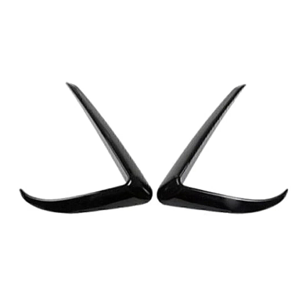 Front Fog Light Eyebrow Cover Trim for Tesla Model 3 (2017-2022) Black