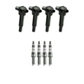 Set of 4 NGK Ignition Coils & Iridium Spark Plugs for Elantra Forte5 Soul Tucson (L4)