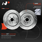 Rear Drilled Brake Rotors for Chevy Camaro (2010-2015)