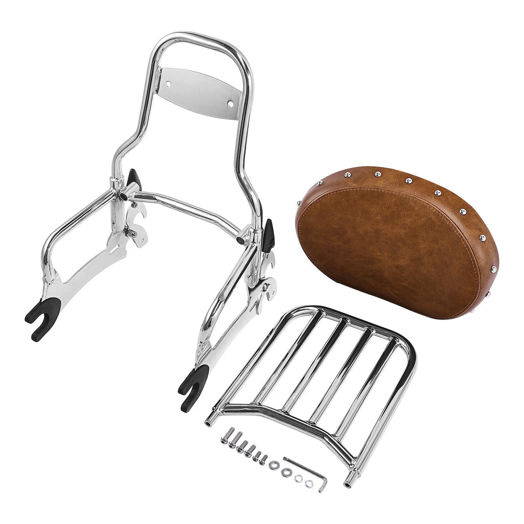 12" Backrest Pad Sissy Bar for Indian Chief Dark Horse (2016–2018)