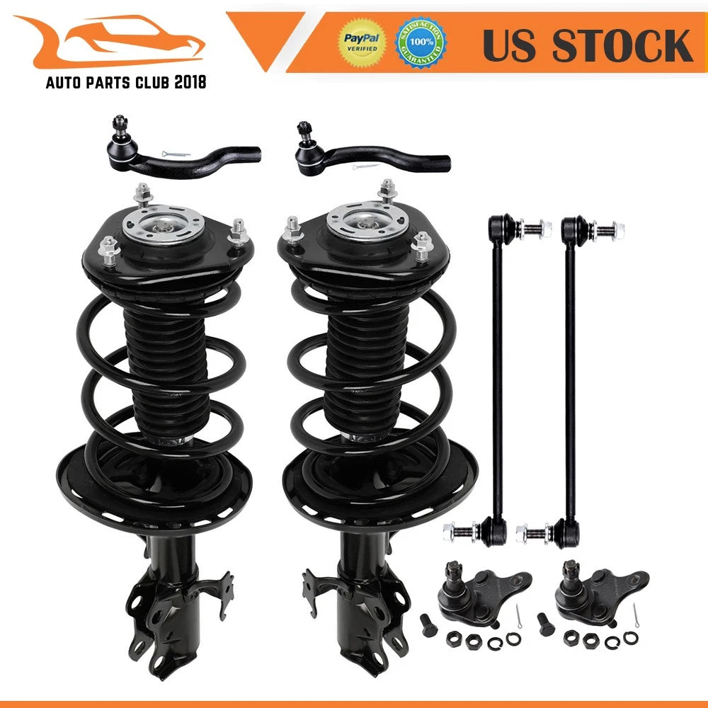 Front Struts Set of 2 for Scion tC (2011–2016) w/ Coil Spring & Sway Bars