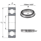 Deep Groove Ball Bearings 6015NR2RS for Various Applications (75x115x20mm)