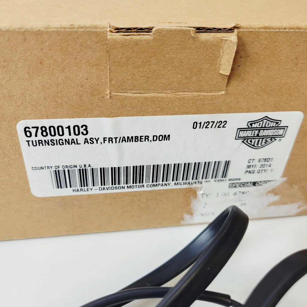 Chrome Front Turn Signal for Harley-Davidson Touring (2014–2025) 67800103