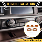 Air Conditioner Volume Switch Knob Cover Ring for Ford Maverick (2022–2024) Orange