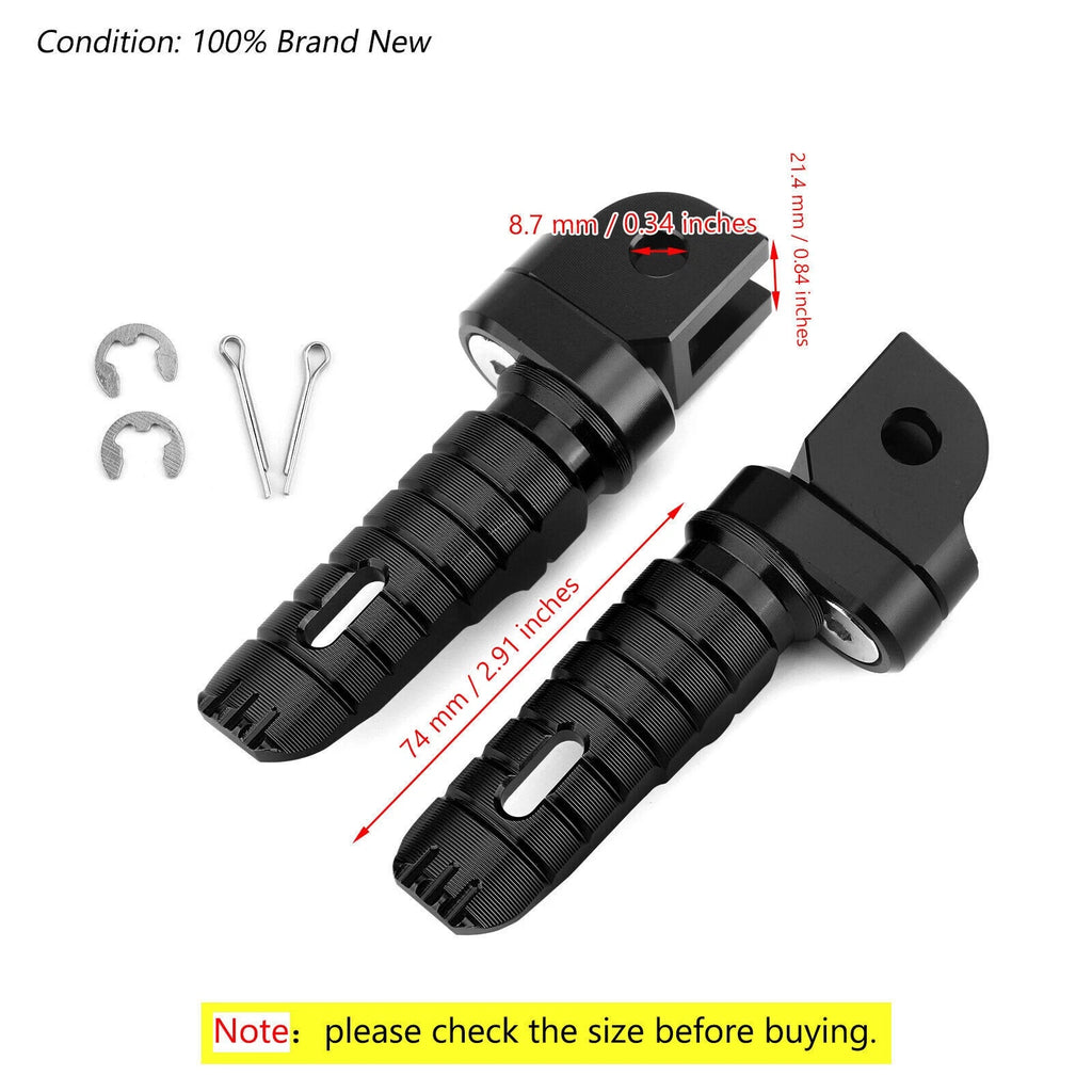 Front Footrests Foot Pegs for Honda CB125R CBR250RR CBR1000RR CB600F CB1100/RS (2018–2023)