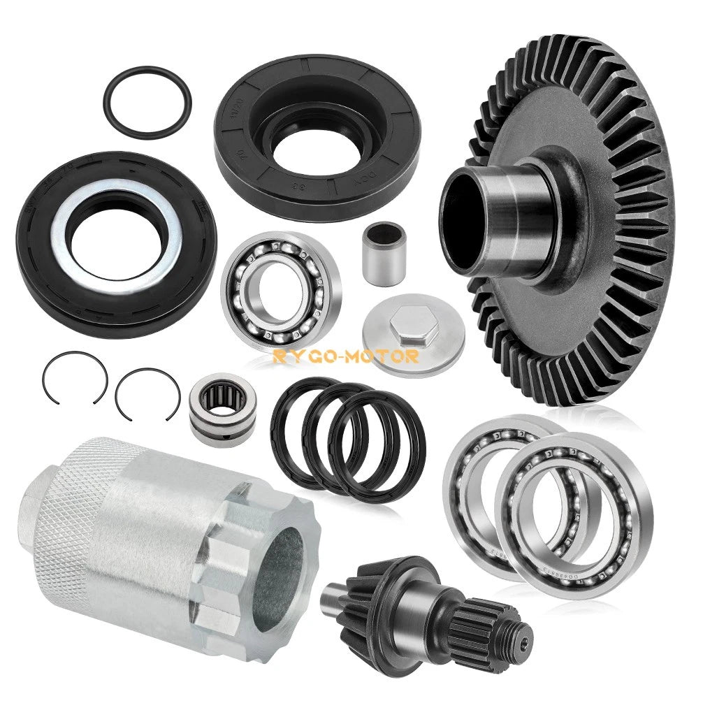 Rear Differential Gear Bearings Seals Kit for Honda Recon 250 TRX250 (2002–2009)
