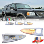 Dynamic LED Mirror Turn Signal Puddle Lights for Ford Expedition Navigator (2003–2006)
