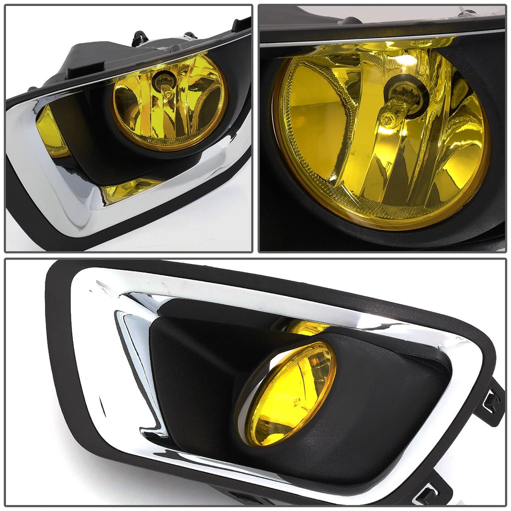 Front Fog Lights with Chrome Trim Bezel for Chevy Colorado (2015–2019)