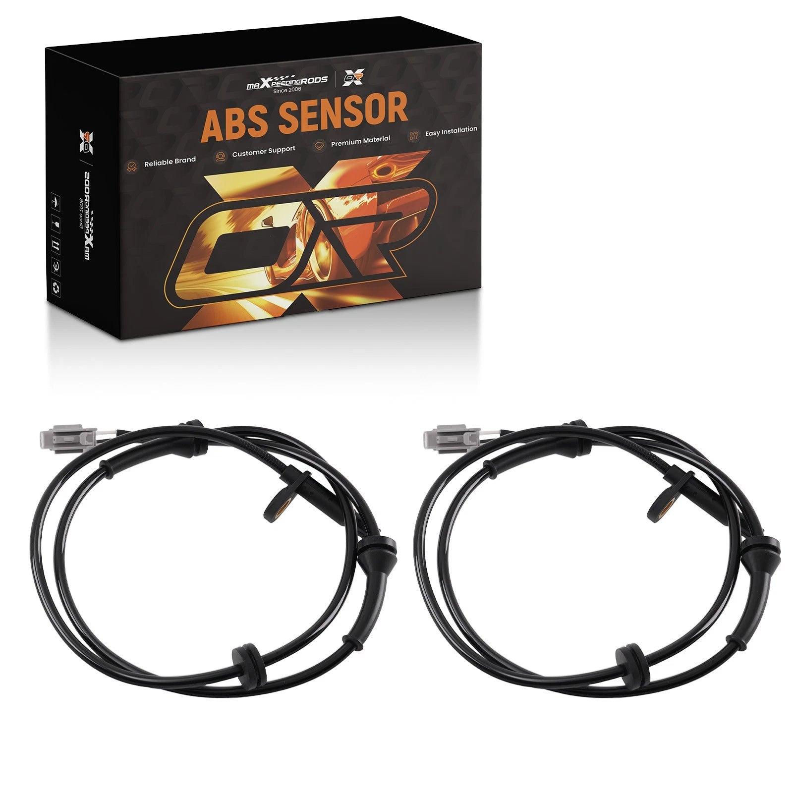 2X Front L&R ABS Wheel Speed Sensor for Nissan Altima (2013–2018) Maxima (2015–2022)