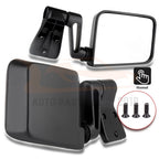 Set of 2 Manual Side View Mirrors for Jeep Wrangler (1987–2002)