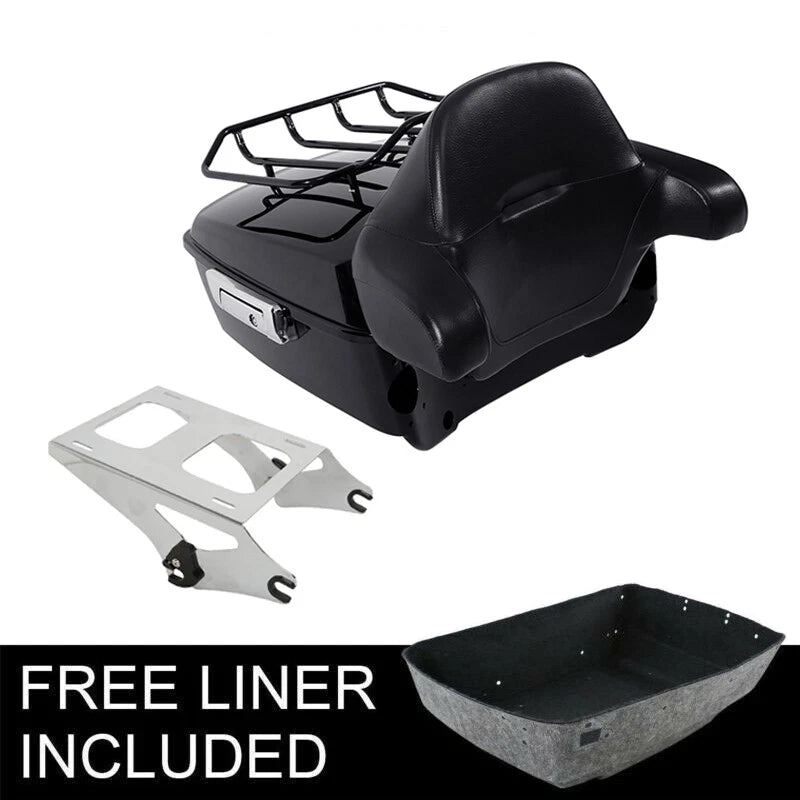 Trunk Backrest Luggage Rack for Harley Touring CVO Road Glide (2014–2026)