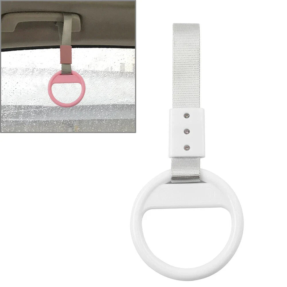 White Ring Train Bus Handle Strap Drift Charm Tools