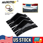 Set of 4 Rear Diffuser Bumper Fins for Dodge Charger Challenger