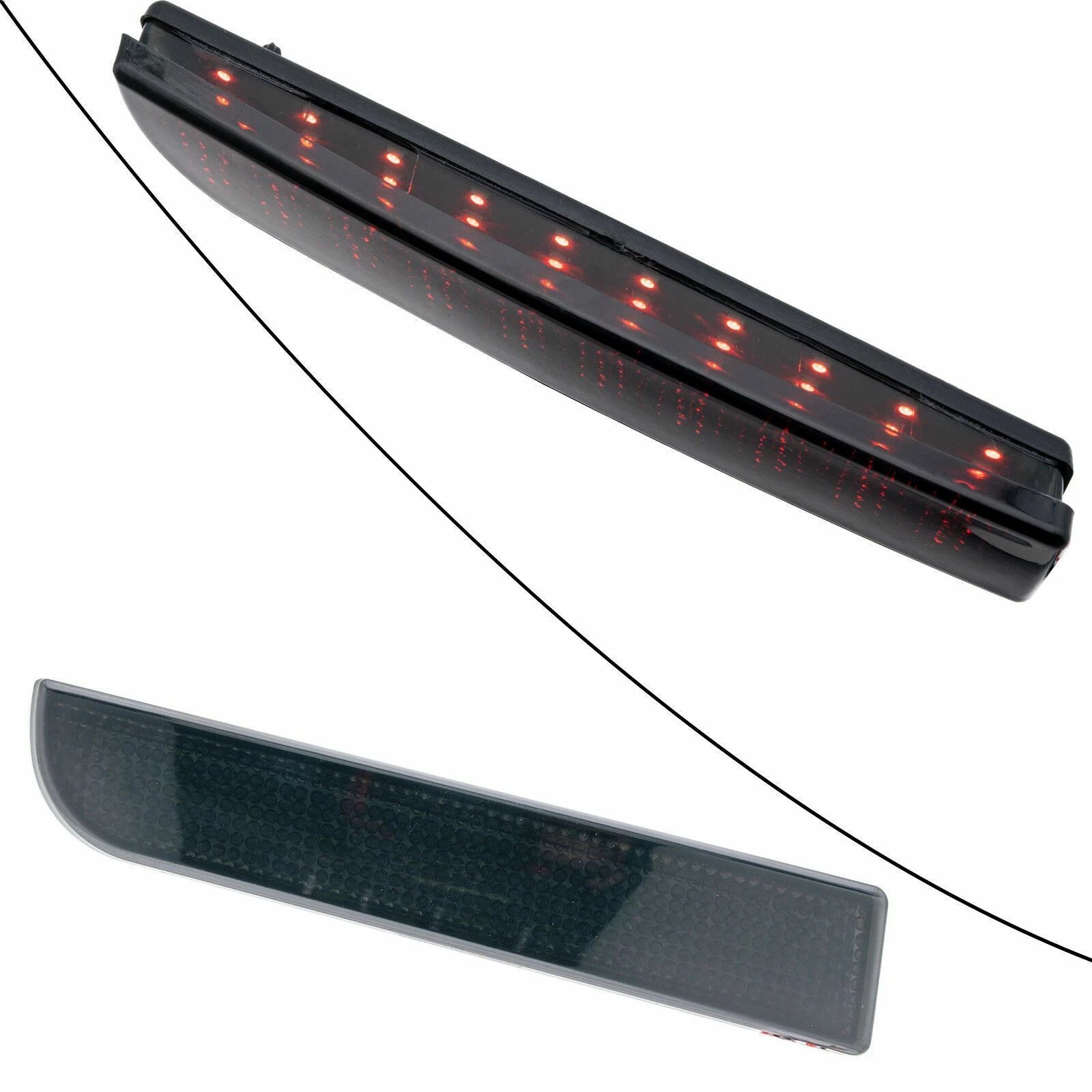 Smoked Lens LED Reflector Tail Brake Light for Mitsubishi Lancer EVO X (2008-2018)