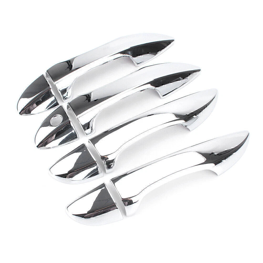 Set of 8 Silver Door Handle Cover Trims for Toyota Corolla (2014–2018)