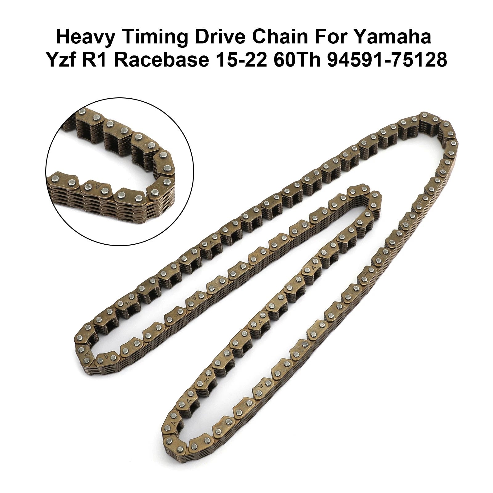 Heavy Duty Drive Chain for Yamaha YZF R1 (2015–2022) 60T 94591-75128