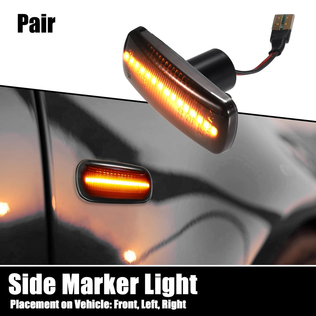 1 Pair LED Side Indicator Repeater Light 4806224AE for Dodge Caliber Journey (2007–2012)