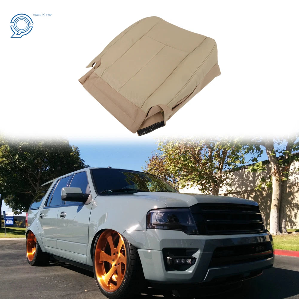 Driver Bottom Perforated Leather Seat Cover for Ford Expedition (2007–2014)