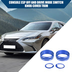 2X Console Drive Mode Switch Knob Cover for Lexus ES250 ES300h (2018–2023) Blue
