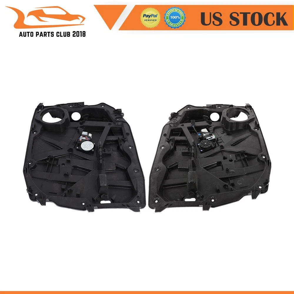 Pair Front Window Regulator Power w/Motor for Jeep Liberty (2013)