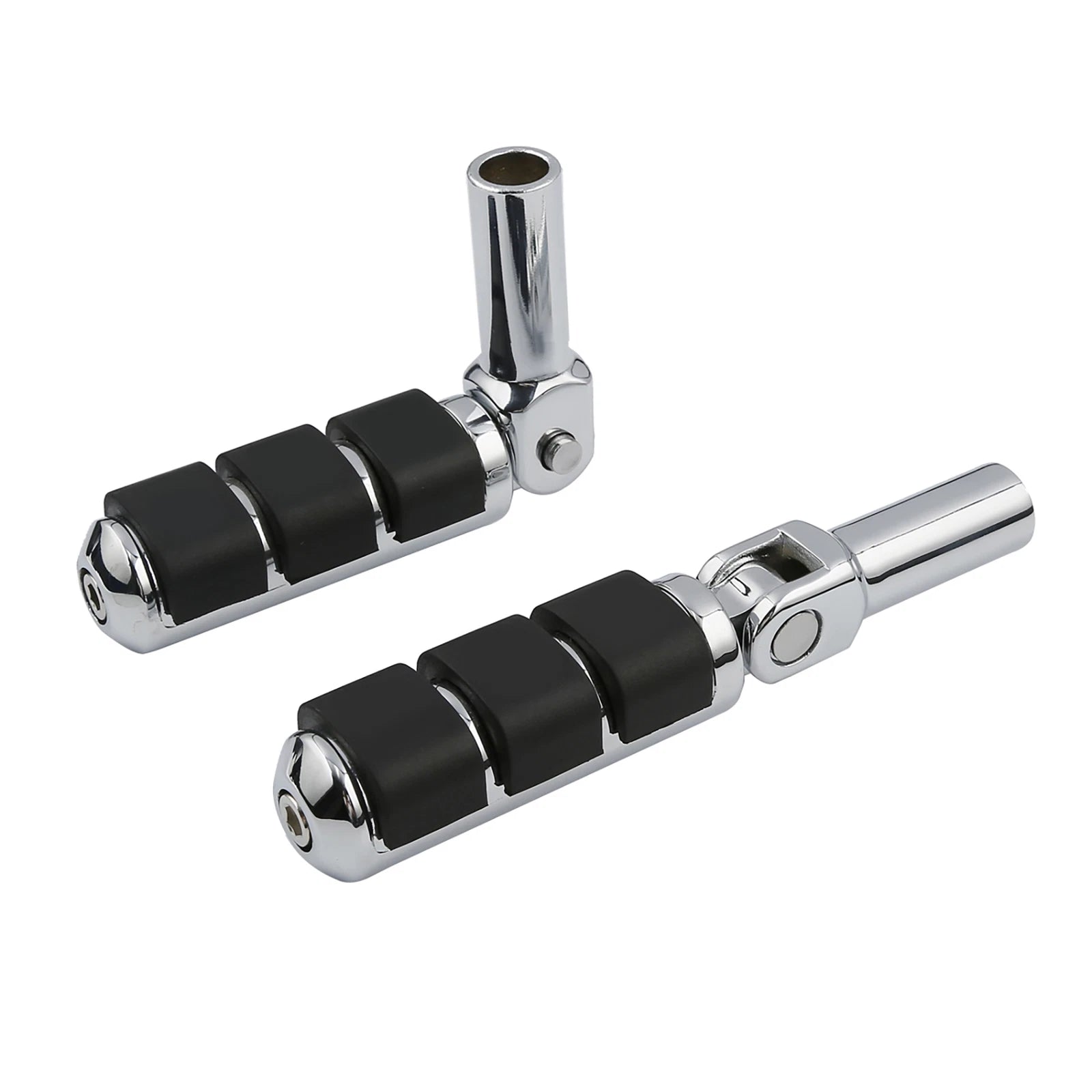 Chrome Passenger Foot Pegs for Harley Softail Cross Bones (2008–2011)