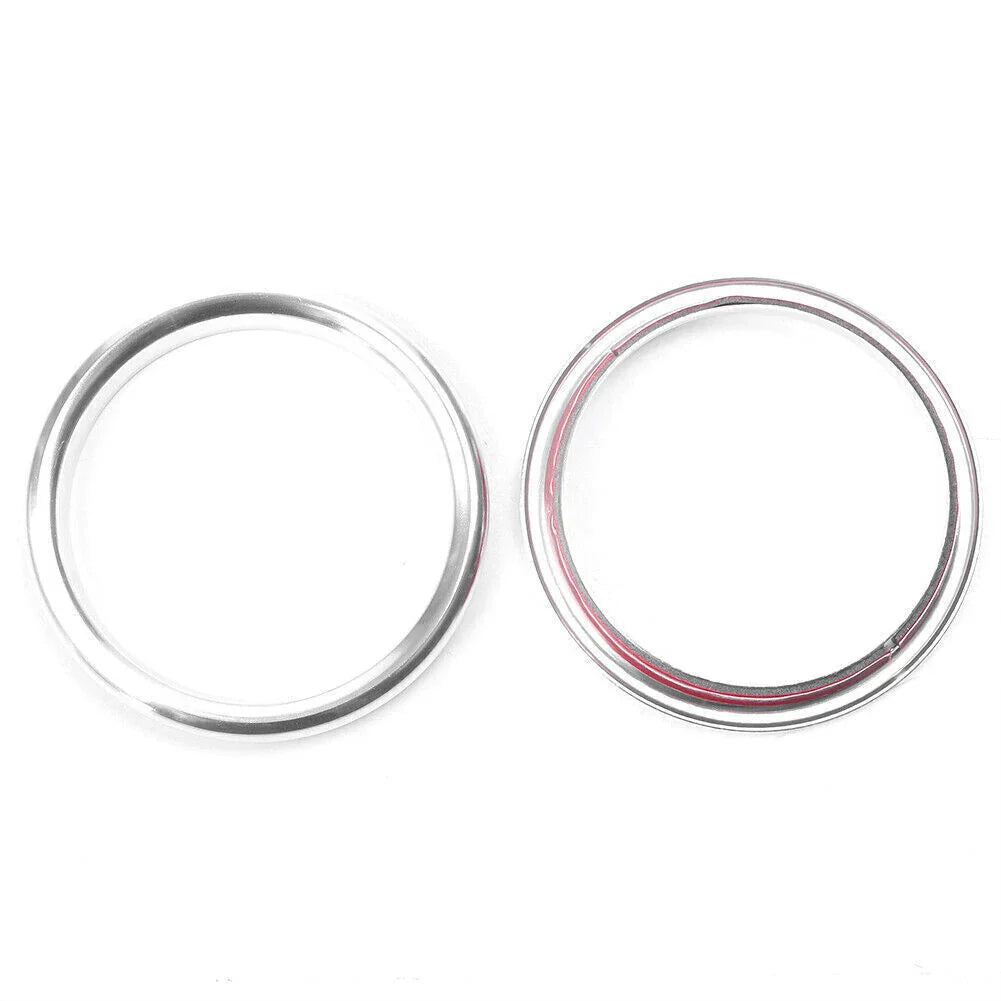 4 x Silver Interior Air Vent Outlet Ring Covers for Audi A3 (2012-2019)