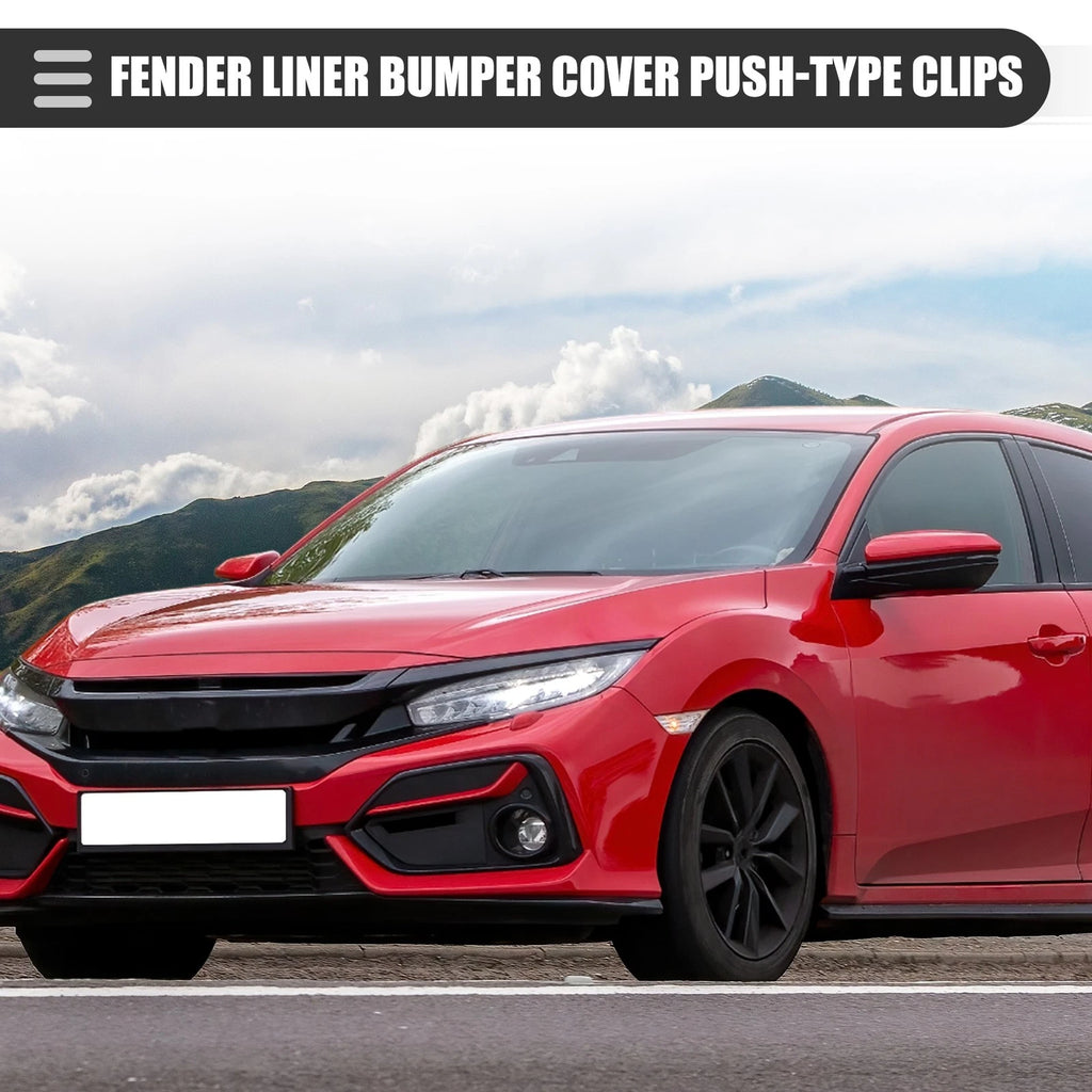 15 Pcs Fender Liner Bumper Cover Clips for Honda (No. 90667TC0U01ZA)