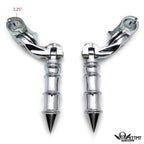 Chrome 2.5" Long Foot Peg Kit for CVO Limited FLHTKSE (2014–2021)