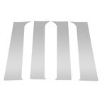 Set of 4 Door Pillar Window Trim for Ford F-250 (1999–2014) Silver Tone
