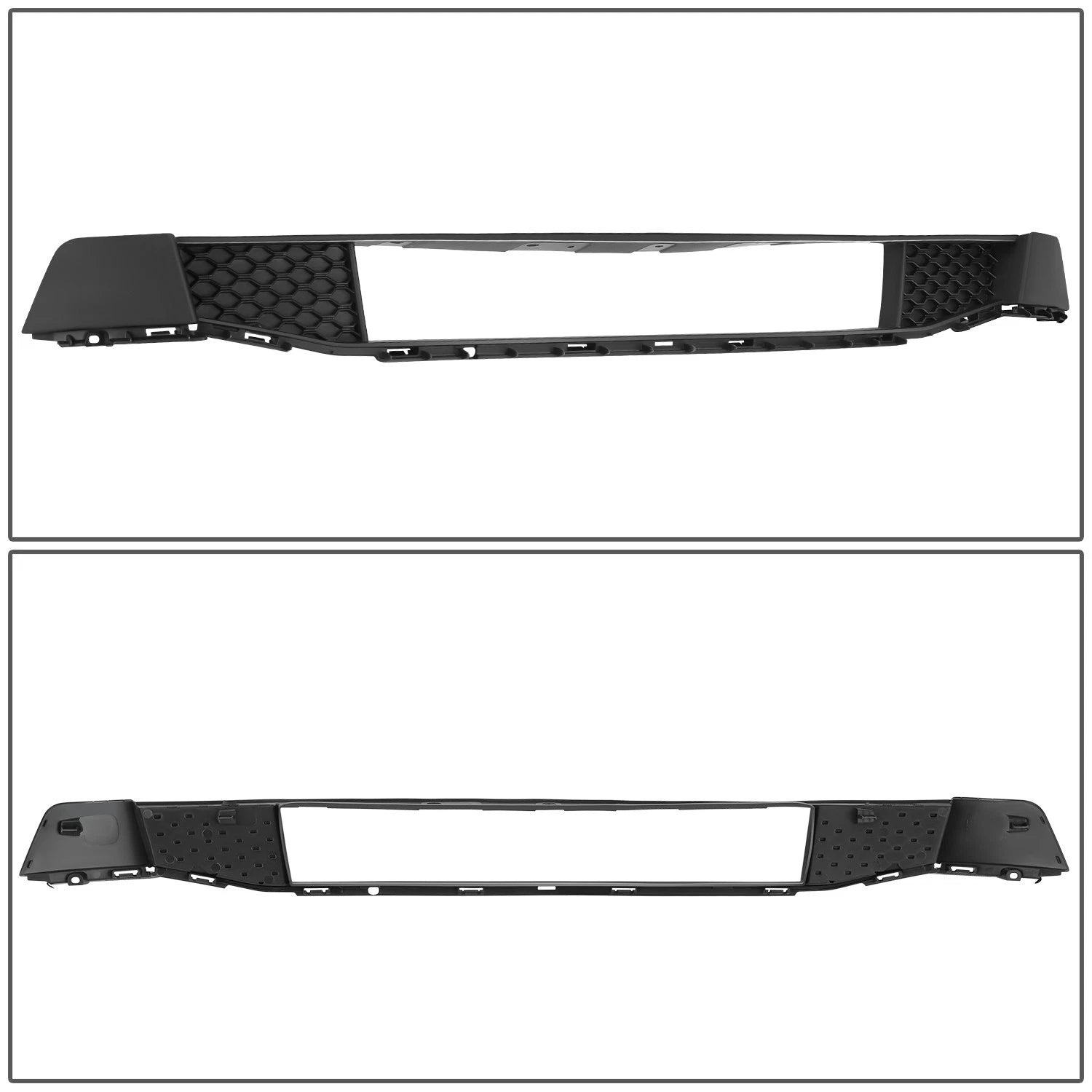 Front Bumper Lower Grille for Ford Ranger (2019–2023) Matte Black Reinforced Plastic