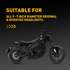 5"-7" Motorcycle Windshield for Honda Kawasaki Suzuki