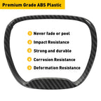Carbon Fiber Steering Wheel Frame Trim Ring for Dodge Challenger Charger (2015–2023)