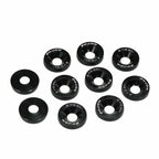Black Billet Alloy Front Bumper Washer Bolt Bay Dress Decor Kit for Audi (2013-2018)