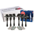 Set of 6 Ignition Coils & Spark Plugs for Mazda Millenia (1995–2002)