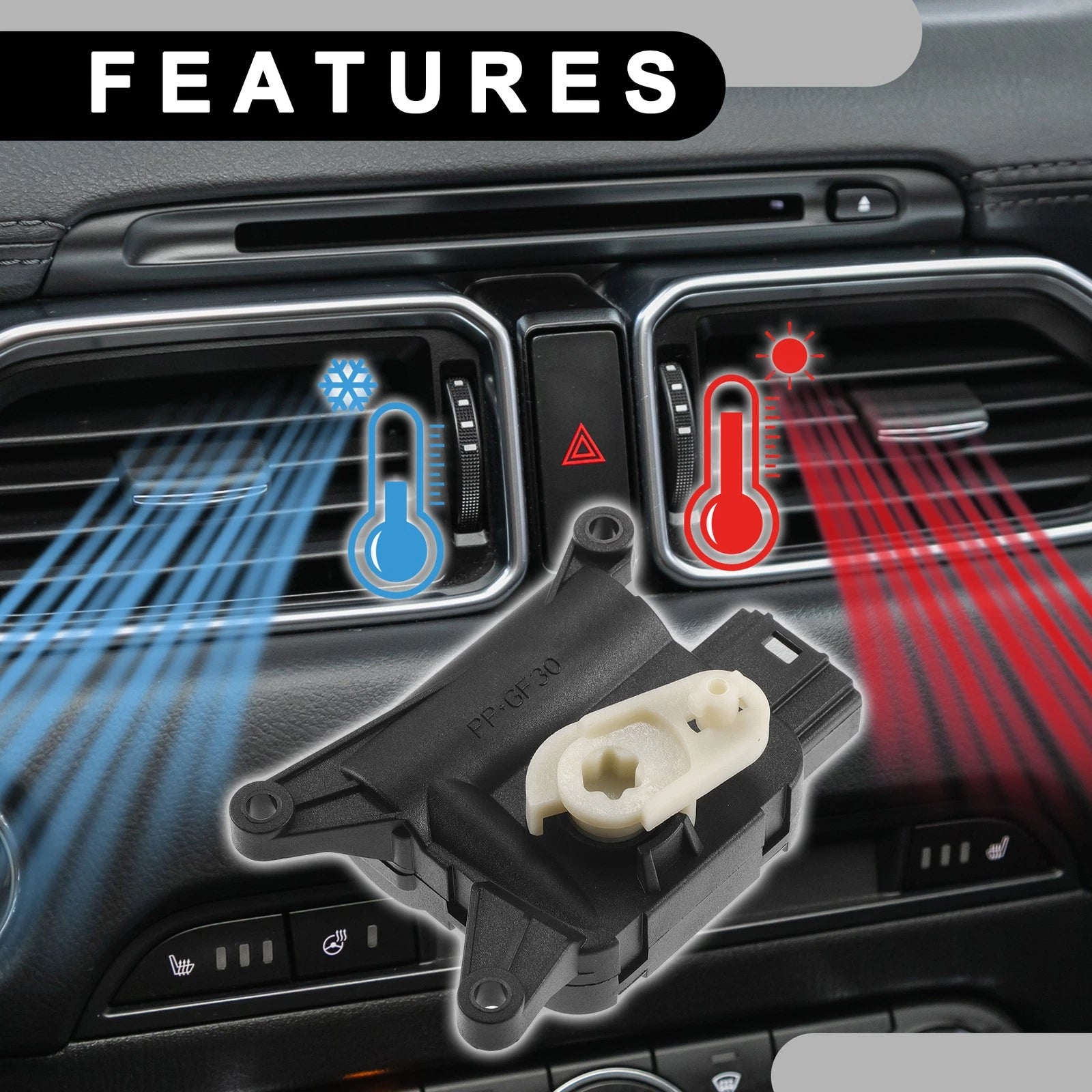 HVAC Heater Blend Door Control Actuator No. 1K0907511Q for Audi Q3 (2014–2018)