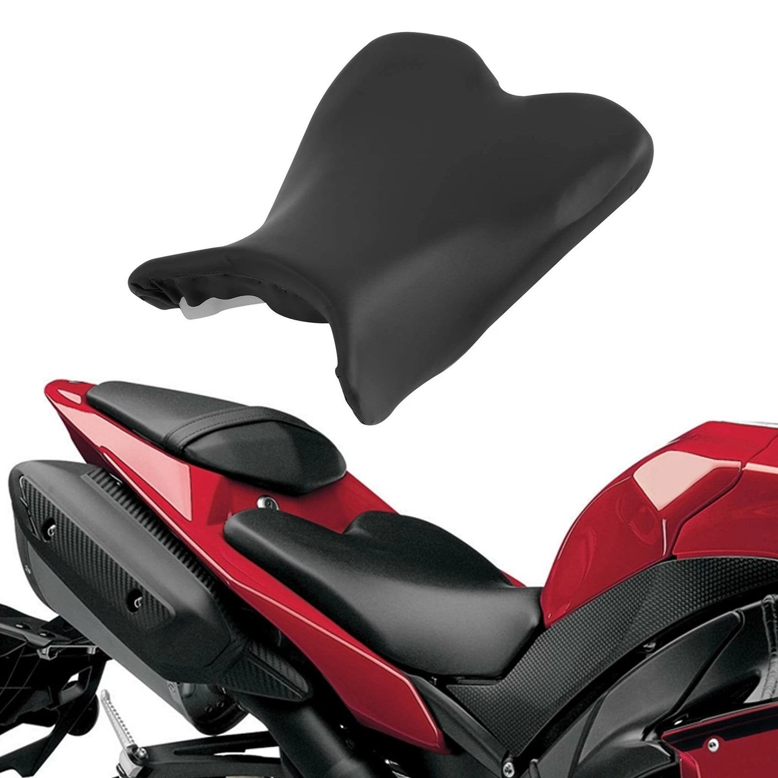 Black Front Rider Driver Seat for Yamaha YZF R1 (2009–2014)