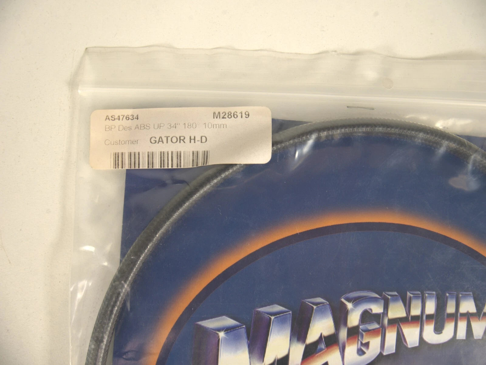 Magnum Black Pearl Upper Brake Line for Harley (180) 10mm 34 in.