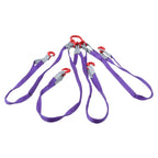 Set of 4 Lifting Slings Straps with Hooks 6600LB Capacity